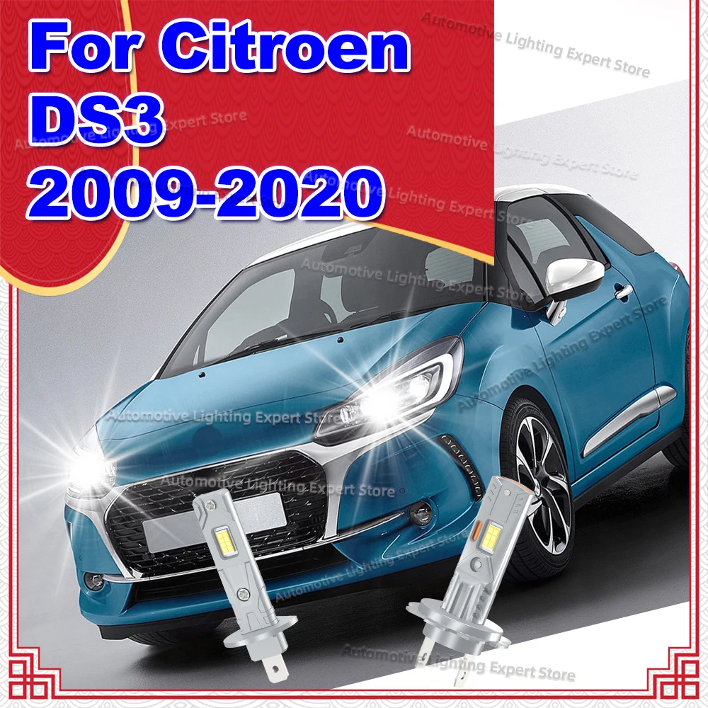 

2/4 шт. светодиодные лампы Canbus для автомобильных фар, суперяркие, 6000K, для Citroen DS3 2009-2020, 2012, 2013, 2014, 2015, 2016, 2017, 2018, 2019