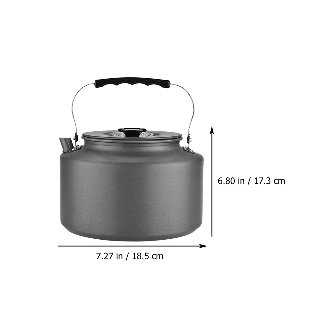 

2L Camping Kettle Aluminum Lightweight Compact Portable Boiling for Picnic Camping Tea Pot Travel Hiking Outdoor