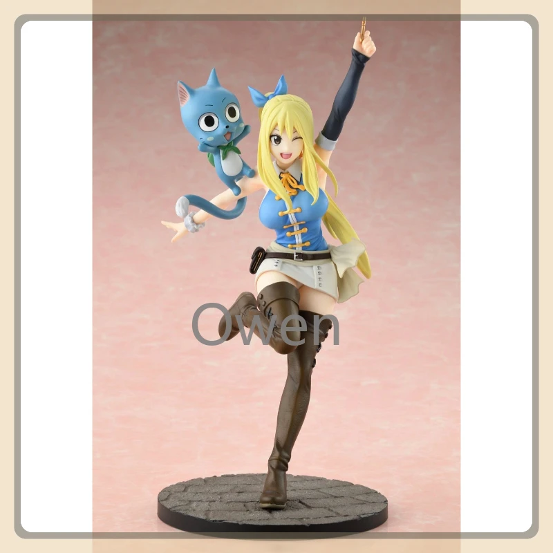Genuine Original Anime FAIRY TAIL Lucy Heartfilia Figurine Wendy Marvell Action Figures PVC Model Collection Toys Birthday Gifts