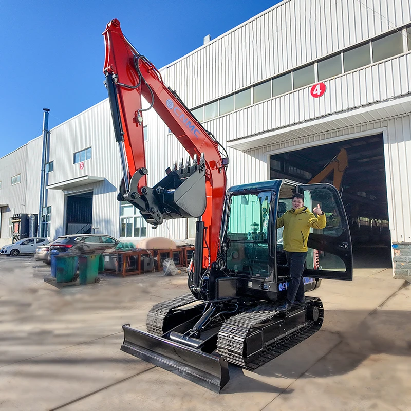 CNMC Backhoe Excavator 6 Ton Tracked YANMAR Engine Excavator Digger Hydraulic System CE EPA Certified Construction Farm Use