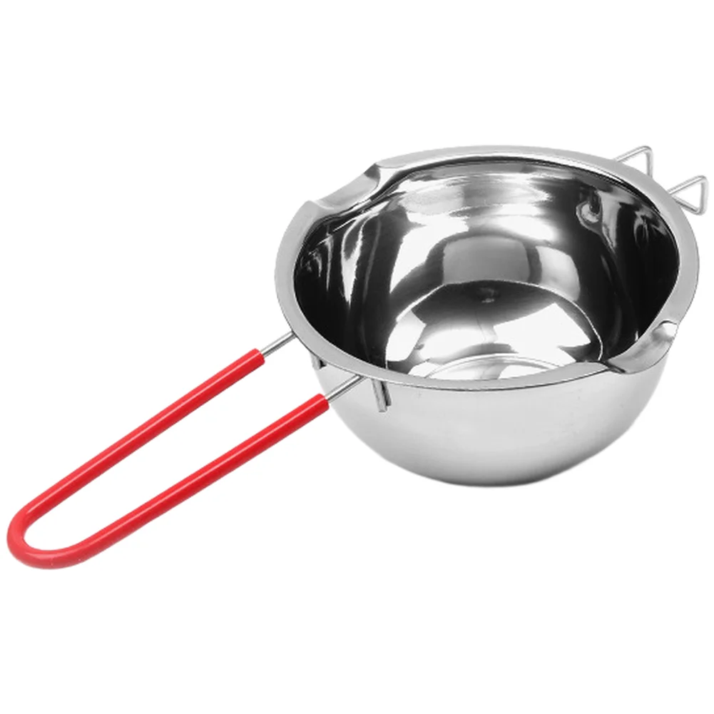 For Chocolate Melting Pot 304 Stainless Steel 26 cm x 14 cm x 4 cm Dual Spout for Smooth Pouring of Cheese Butter