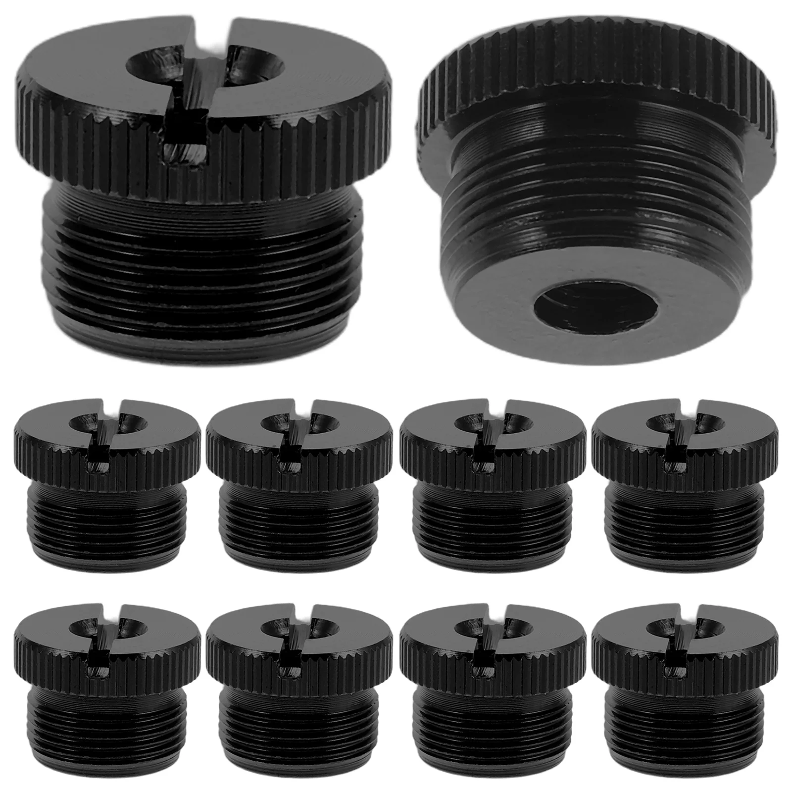 

8Pcs Microphone Stand Thread Adapter 14 to 58 Screw Converter Metal Mic Holder Nut for Studio Podcast Karaoke Recording