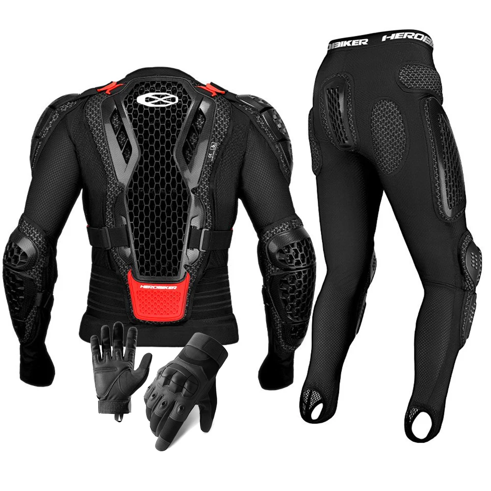 

Summer Motorcycle Jacket Men Full Body Armor Motorcycle Armor Moto Motocross Racing Jacket Black Motorcycle Equipment Black