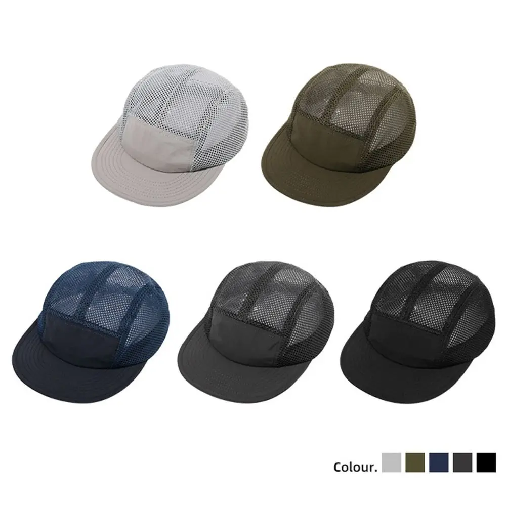 

Sunshade Caps Hollow Mesh Baseball Caps Quick Dry INS Men Fishing Caps Adjustable Comfortable Visors Hats Running