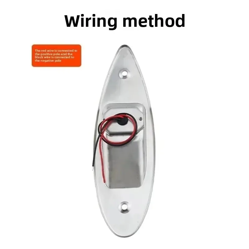 Poer 2 luces LED de señal de barco de 12 V, impermeables y resistentes a la corrosión para yates marinos