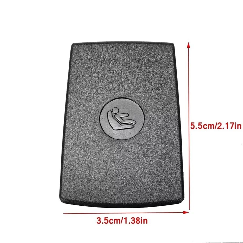 Rear Child Seat ISOFix Cover 4PCS Black 52207319686 For BMW 1 3 Series E87 E90 F30 F31 F20 F21 F22 F80 M3 X1 E84