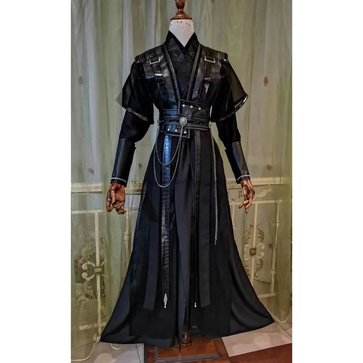 

Ancient Costume Black Male Vigor Costume Black Water He Xuan Gu Yun Mo Ran Xiao Ce An Cosplay Costume Mo Ran Cosplay Costume
