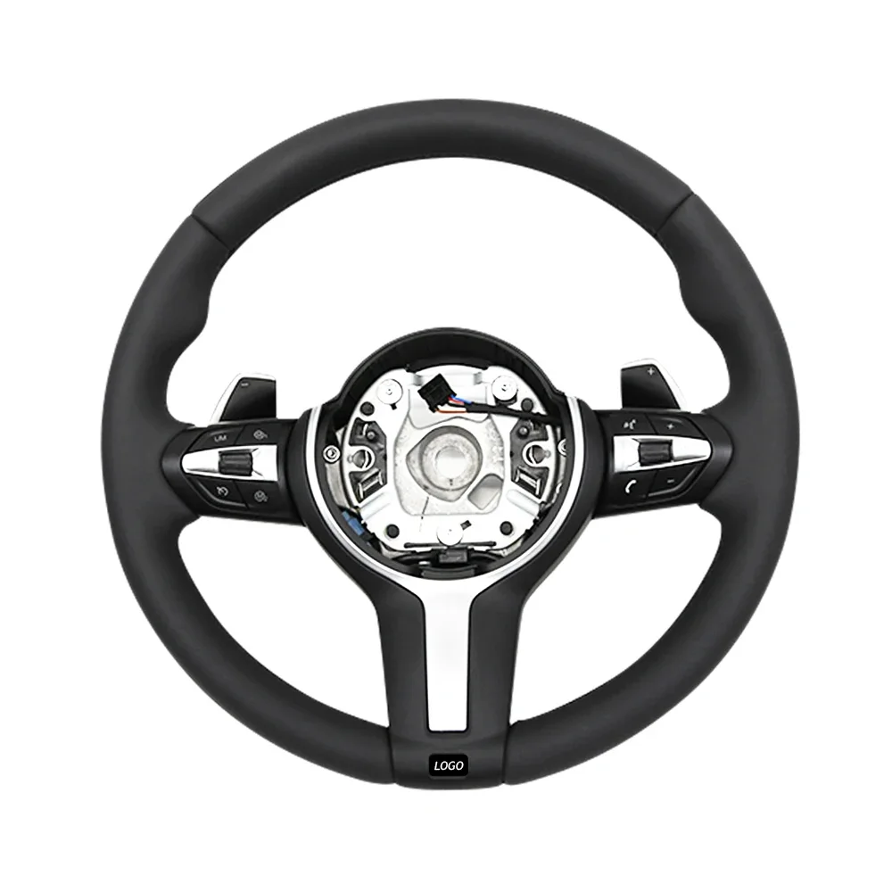 

M3 M6 550D 328M Steering wheel cover kit upgrade For BMW F10 F20 F25 F30 F32 F48 Leather Cover sports paddle Car decoration