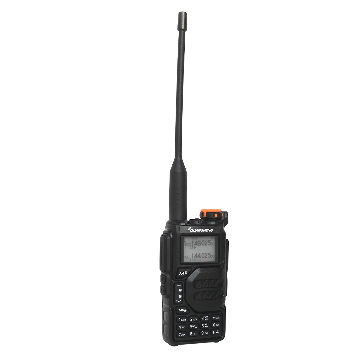 Quan sheng Walkie Talkie UV-K5 Langstrecken-Luft-Dualband-2-Wege-Radio 5W Hoch leistung 1600mAh tragbares 200-Kanal-freies TPYE-C kabel