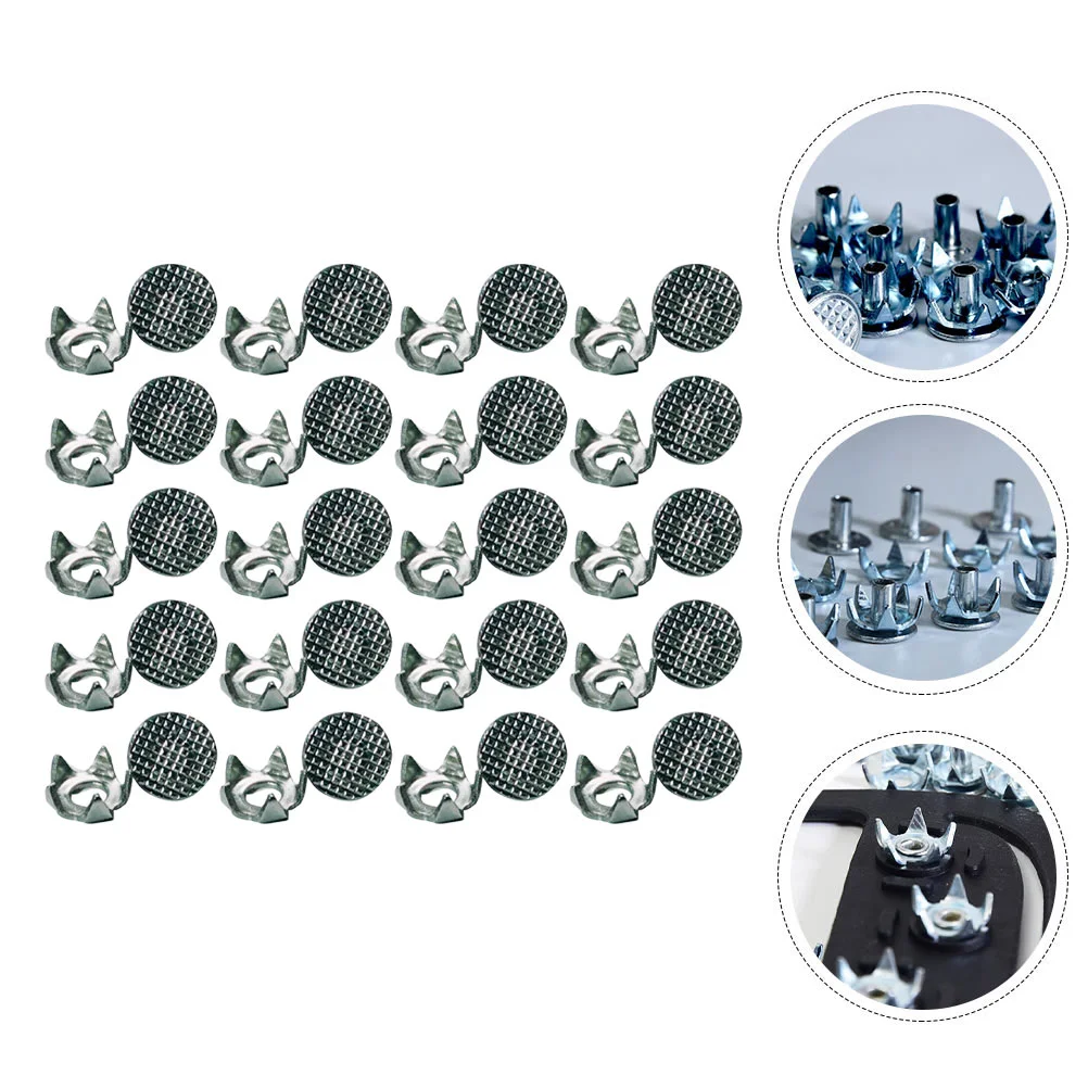 20 Pcs Crampons Spikes Ice for Shoes Snow Skates Non Slip Portable Hiking Climbing