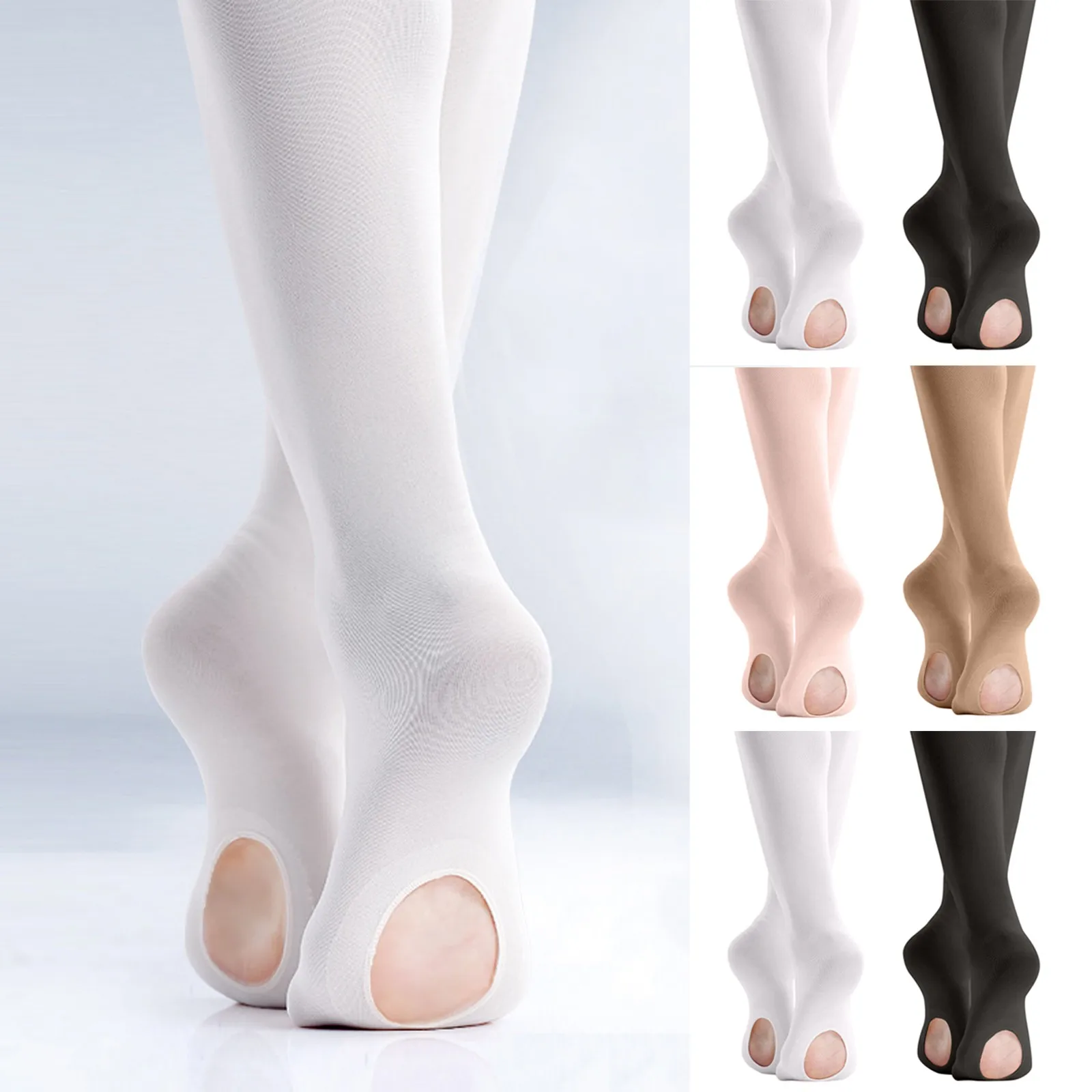 Ballet Tights Girls Dance Stocking Children Breathable Long Socks Kids Seamless Pantyhose Kis Use With Hole Design