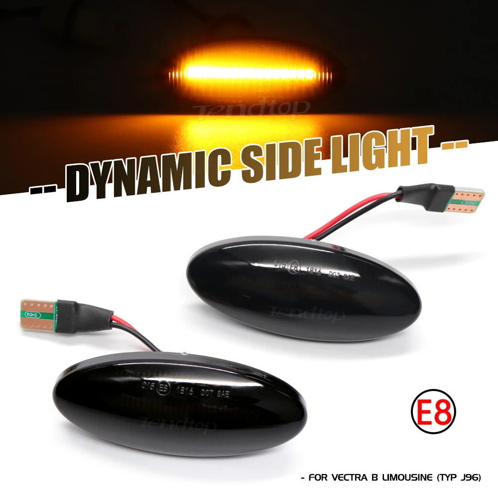 Dynamic Side Marker Light For Opel Vectra B CC Caravan Limousine Typ J96  Sequential LED Turn Signal Indicator Blinker Lamp