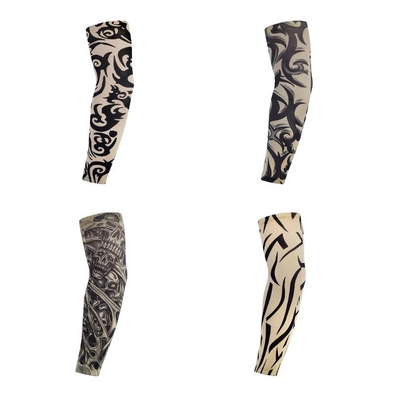 

XXFD Fashion Arm Sleeves Realistic Tattooing Cooling Arm Covers Fishing Sunblock Arm Protectors Unisex for Men Women Daily Use
