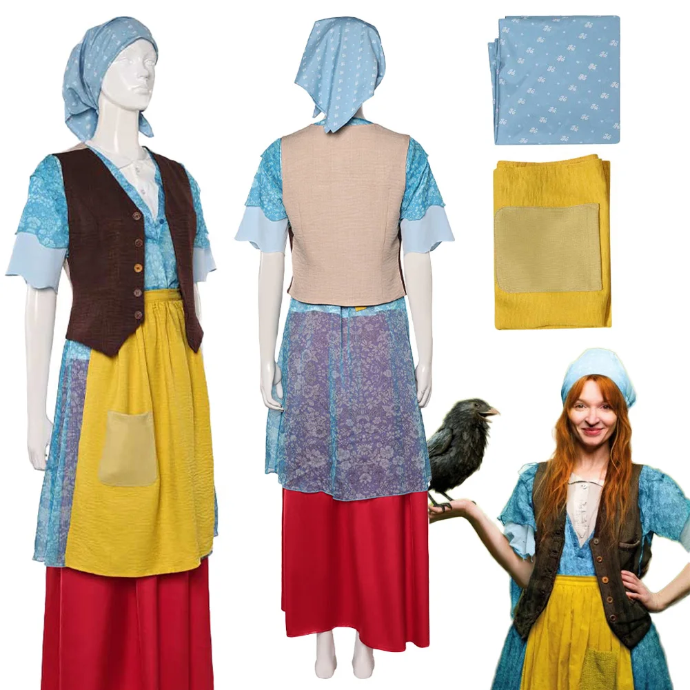 فانتازيا كارولين الساحرة الصغيرة تأثيري الملابس 2018 فيلم Disfraz زي الكبار النساء الخيال هالوين كرنفال ملابس للحفلات #1