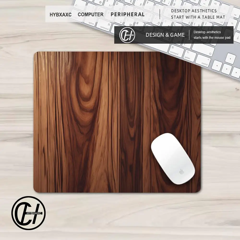 Mousepad Gamer Wood Grain Textures Mouse Mats Gaming Accessories Office Carpet Laptop Desk Mat Small Computer Mouse Pad