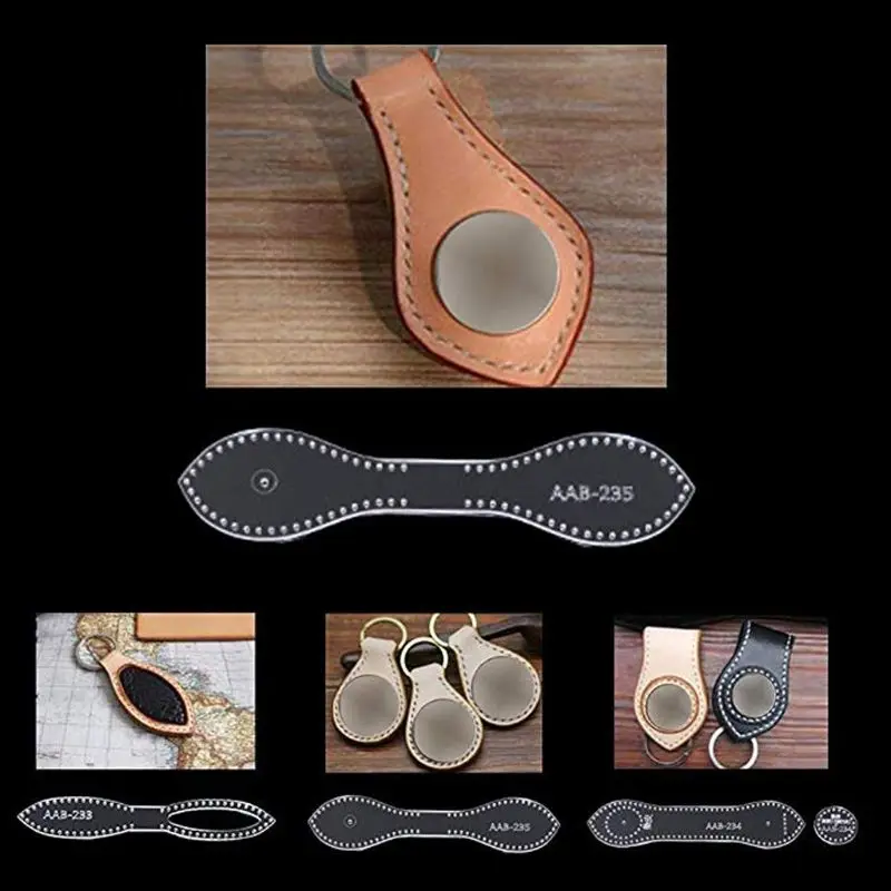 

for Key Ring Leather Craft Acrylic Leather Template Shoes Pendant Pattern Set Leather Craft Acrylic Template Drop Shipping