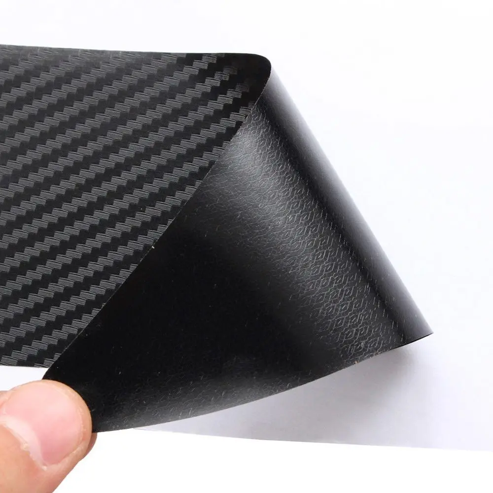 Universal Protector Anti Scratch 3D Carbon Fiber Sill Scuff Cover Trunk Protection Strip Car Plate Sticker