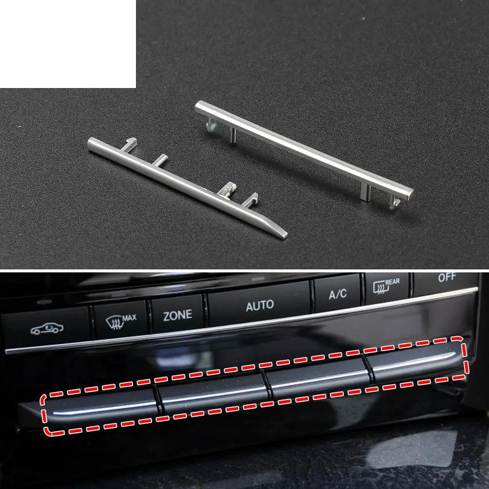 Air conditioning Key Trim Matte For Mercedes Benz E Class W212 2009-2014 Car Console Air Conditioning Buttons Decoration Trim