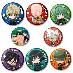 Anime One Punch Man Lapel Pins Cartoon Cosplay Saitama Genos Jenos Sonic Tatsumaki Fubuki Garou Badges Broochs Accessories Gifts