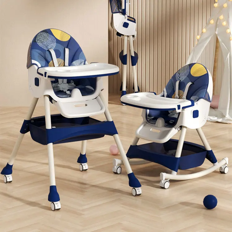 Baby Highchair Dining Chair Baby Eating Foldable Seat Multifunctional Lift Baby Dining Table Chair