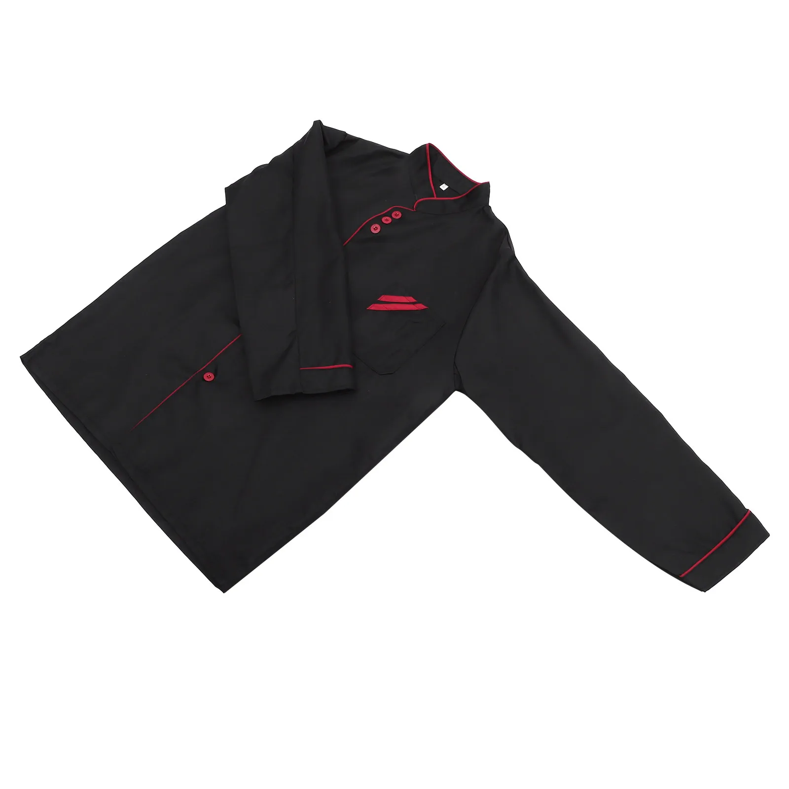 Casual Loose Chef Clothing Long Sleeve Black Xxl Professional Workwear for Kitchen Hotel Use Long Sleeve Chef Jacket