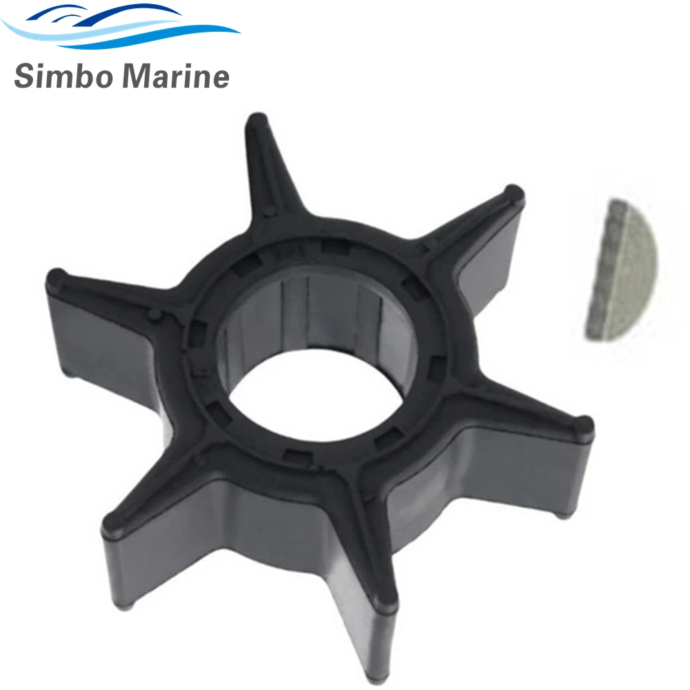 For Yamaha Outboard Motor 40 50 70 hp 2 Stroke  Water Pump Impeller With Key  6H3-44352  6H3-44352-00 697-44352 697-44352-00