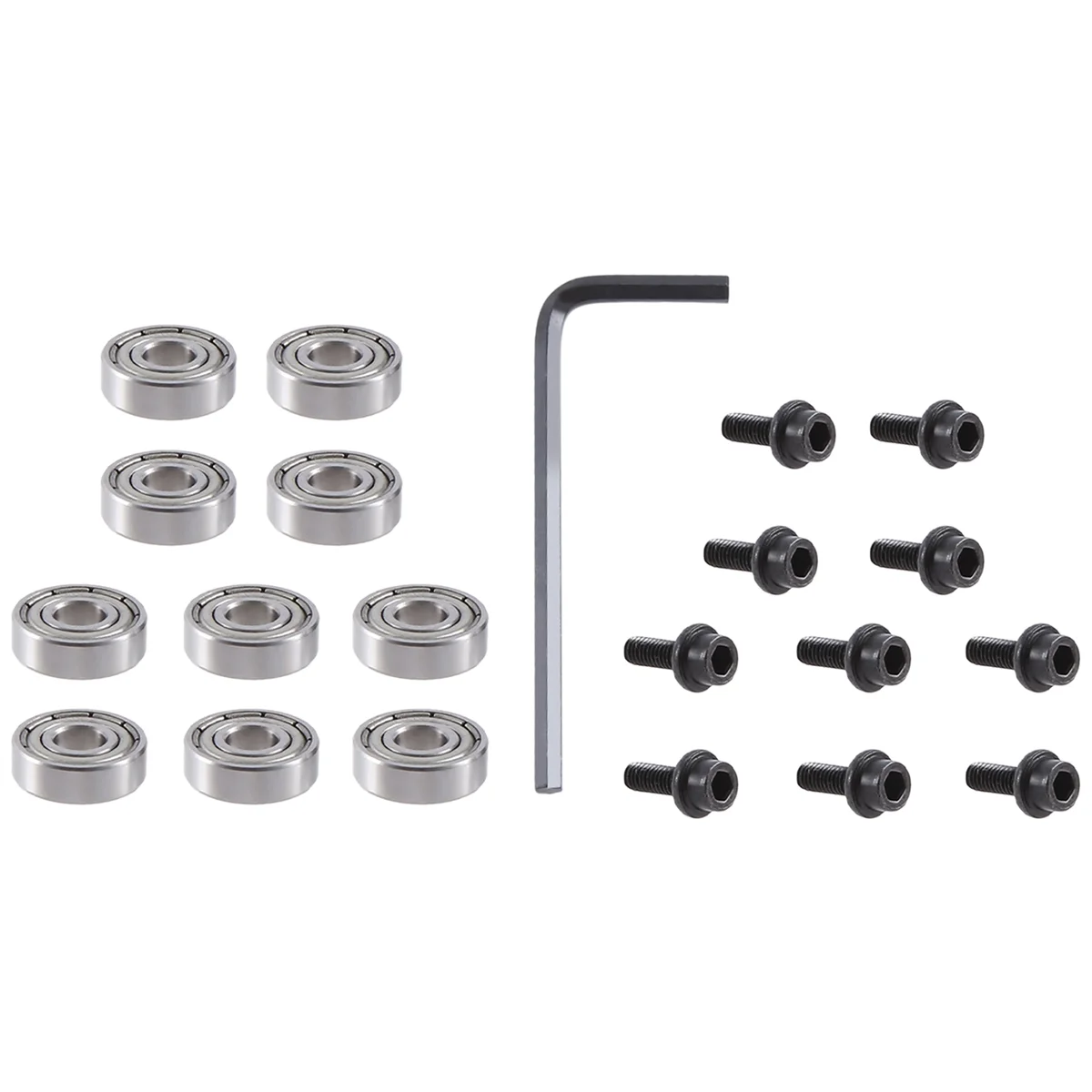 Punte del Router da 10 pezzi guida dei cuscinetti a sfera montata in alto per il Kit di accessori di ricambio per la riparazione del cuscinetto della punta del Router