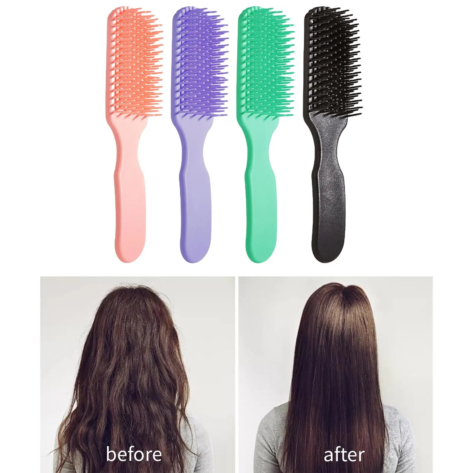 Hairdressing Massage Comb Comfortable Anti Knotting Soft for Wet Long Hair