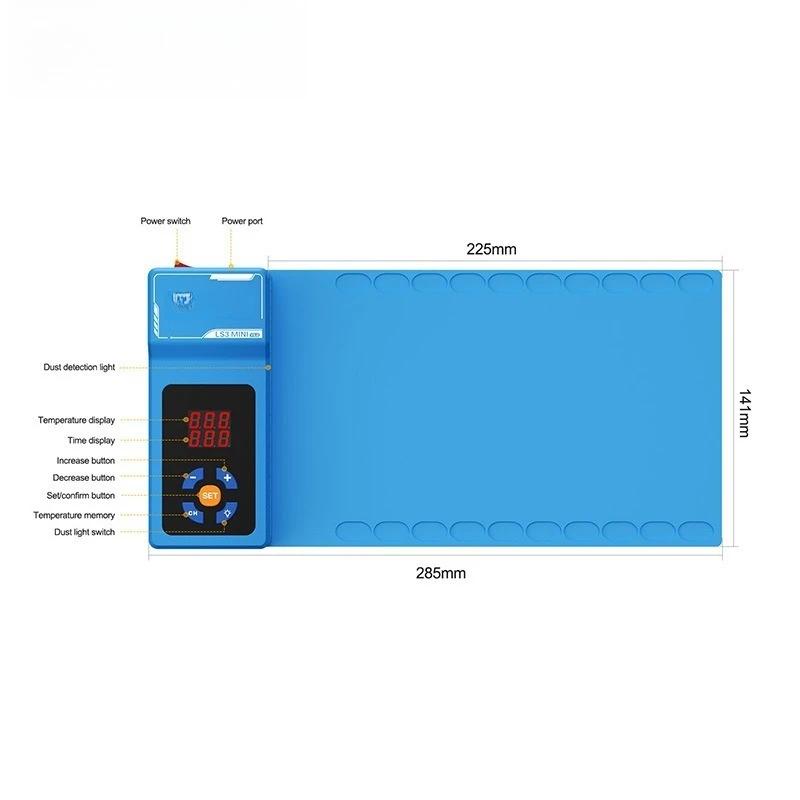 LS3 MINI LCD Screen Remover Heating Separation Pad For Phone Tablet Repair Screen Disassembly Work Mat