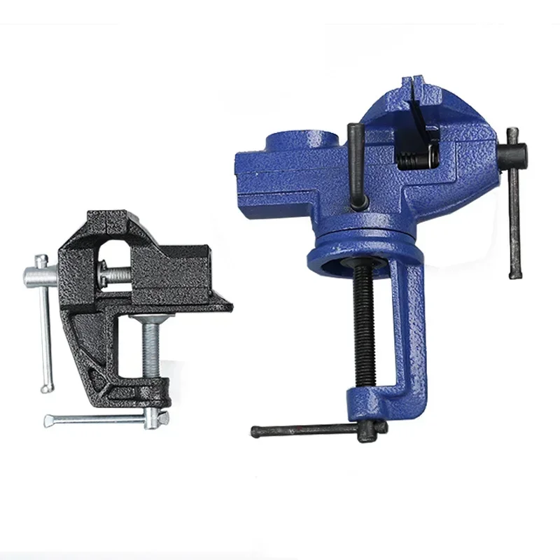 70mm Universal 360° Rotating Heavy Vise High Carbon Steel Bench Vise Woodworking Jewelry Repair Hand Tool