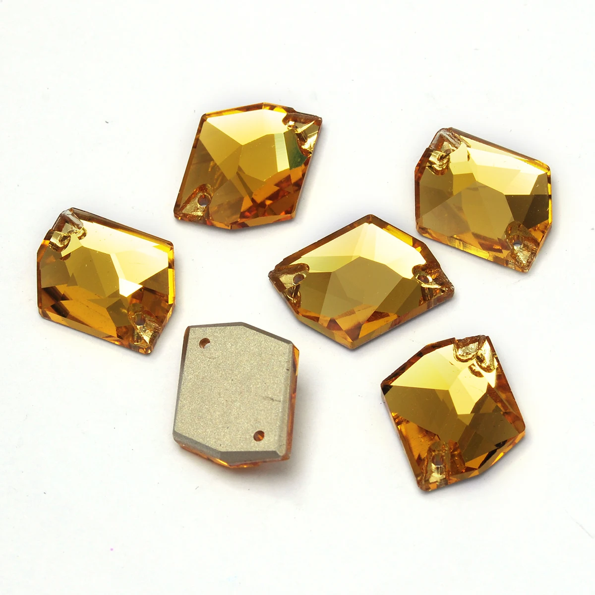 Pubrilex Cosmic Shape Aufnähbare Strasssteine aus K9-Glas mit abgeschrägten Kanten für Kleidung und Schmuckdekoration – Detail 12