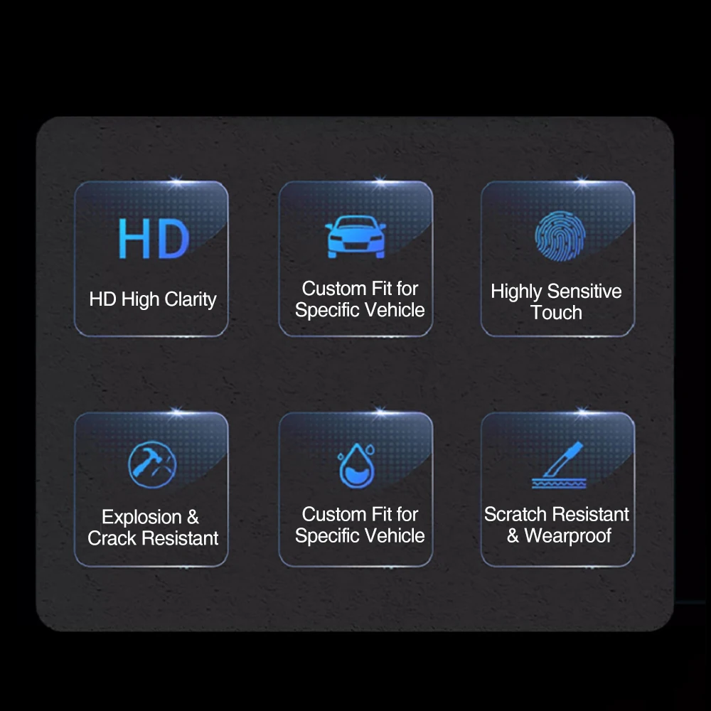 HEENVN 16'' Dust-Free Chamber Screen Protector Kit HD / Matte Front & Rear Screen Film For Tesla Model Y Juniper / Y L 2025-2026