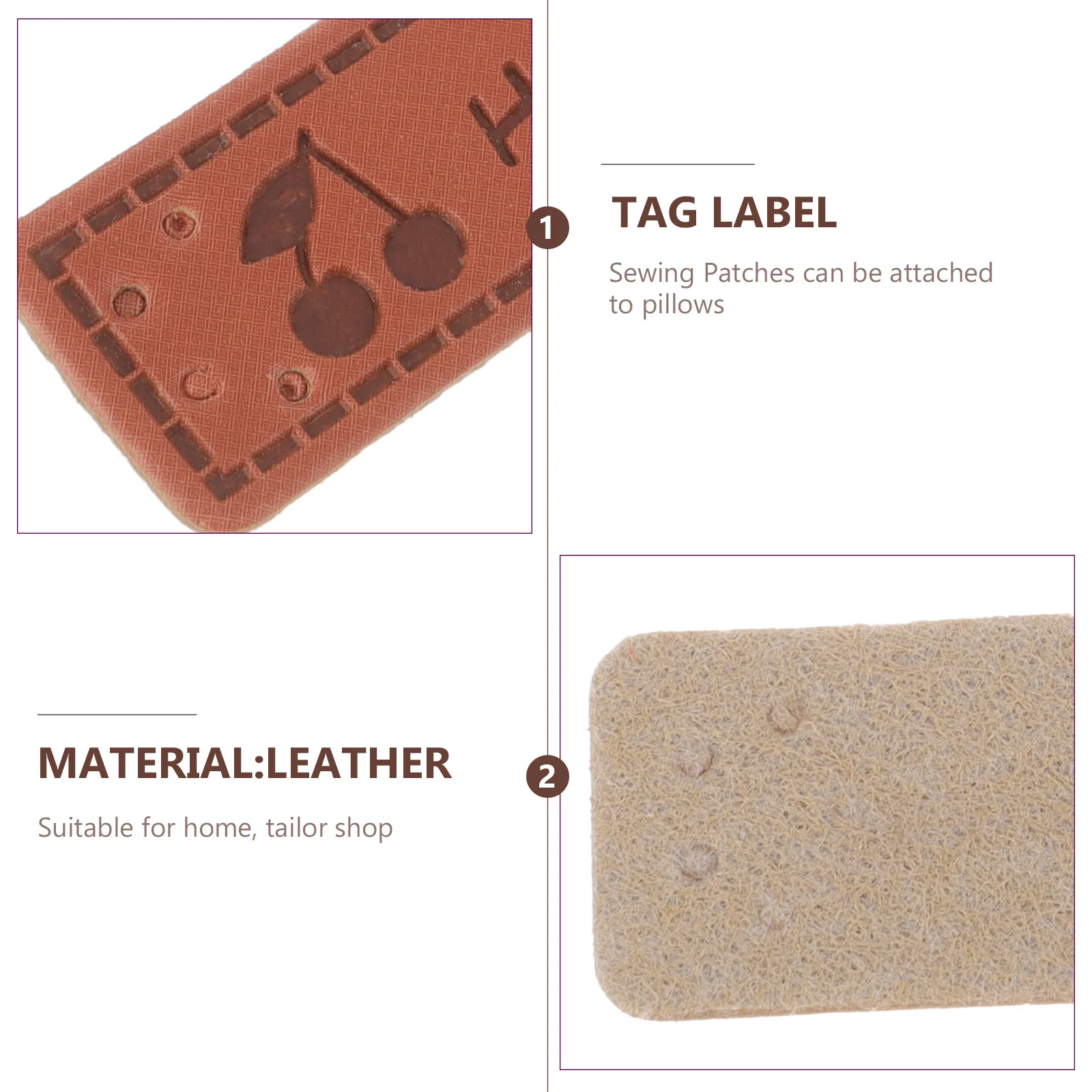 

Fabric Labels Cartoon Logo Clothing Tags Knitting for Handmade Items Hat Name Clothes Brown