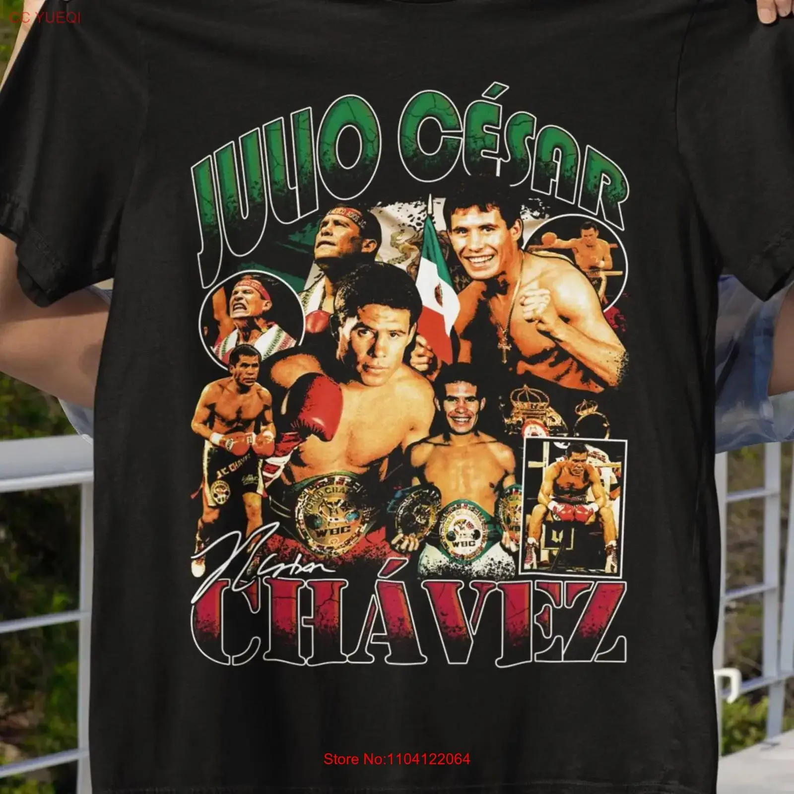 Julio Cesar Chavez Vintage Retro T Shirt Fan for Dad Mexican Boxing Champ vintage Washed Unisex Casual Soft