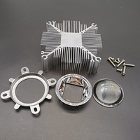 20W 30W 50W 100W Aluminium cob led heatsink+44mm led lens for led cooling DIY Led grow chip Light