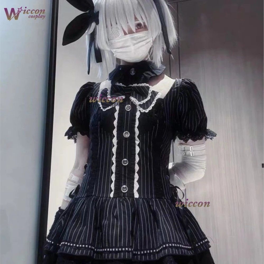 uniform-women-jirai-kei-dark-gothic-lolita-dress-bat-wing-collar-fluffy-hem-white-stripe-waist-slim-anime-cosplay-halloween