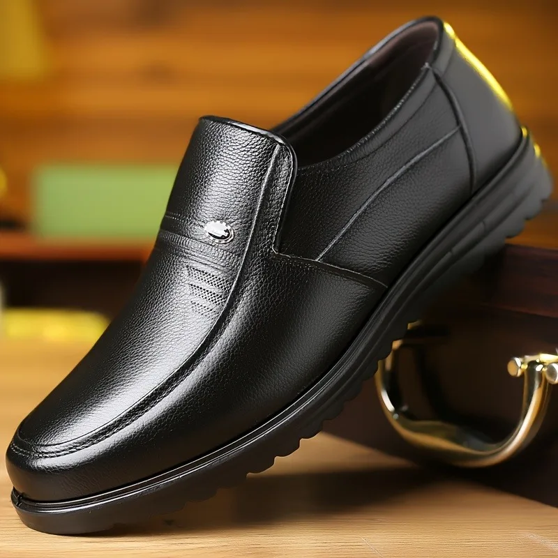 

Men's Moccasins Slip on Driving Shoes Handmade Genuine Leather Formal Shoes Mens Loafers Business Casual Classic Soft Breathable