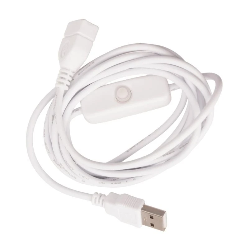 Multifunctional USB 2.0 Male to Female Extension Data Cable With ON/OFF Switch for PC Laptop