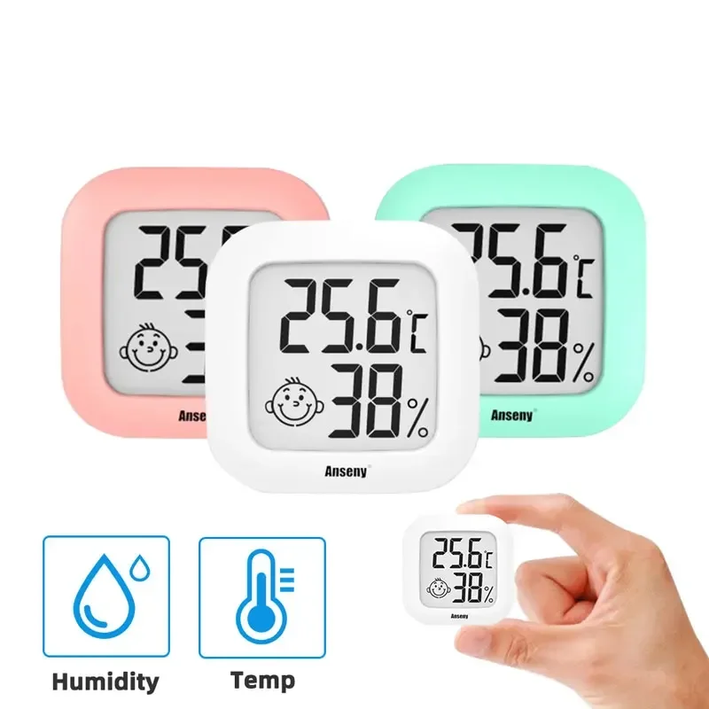 Thermometer Hygrometer Indoor Room Mini LCD Digital Electronic Temperature Humidity Meter Sensor Gauge Weather Station