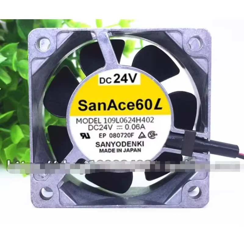 Sanyo Denki 109L0624H402 ventilador de refrigeración de servidor de 2 cables, DC 24V, 0.06A, 60x60x25mm