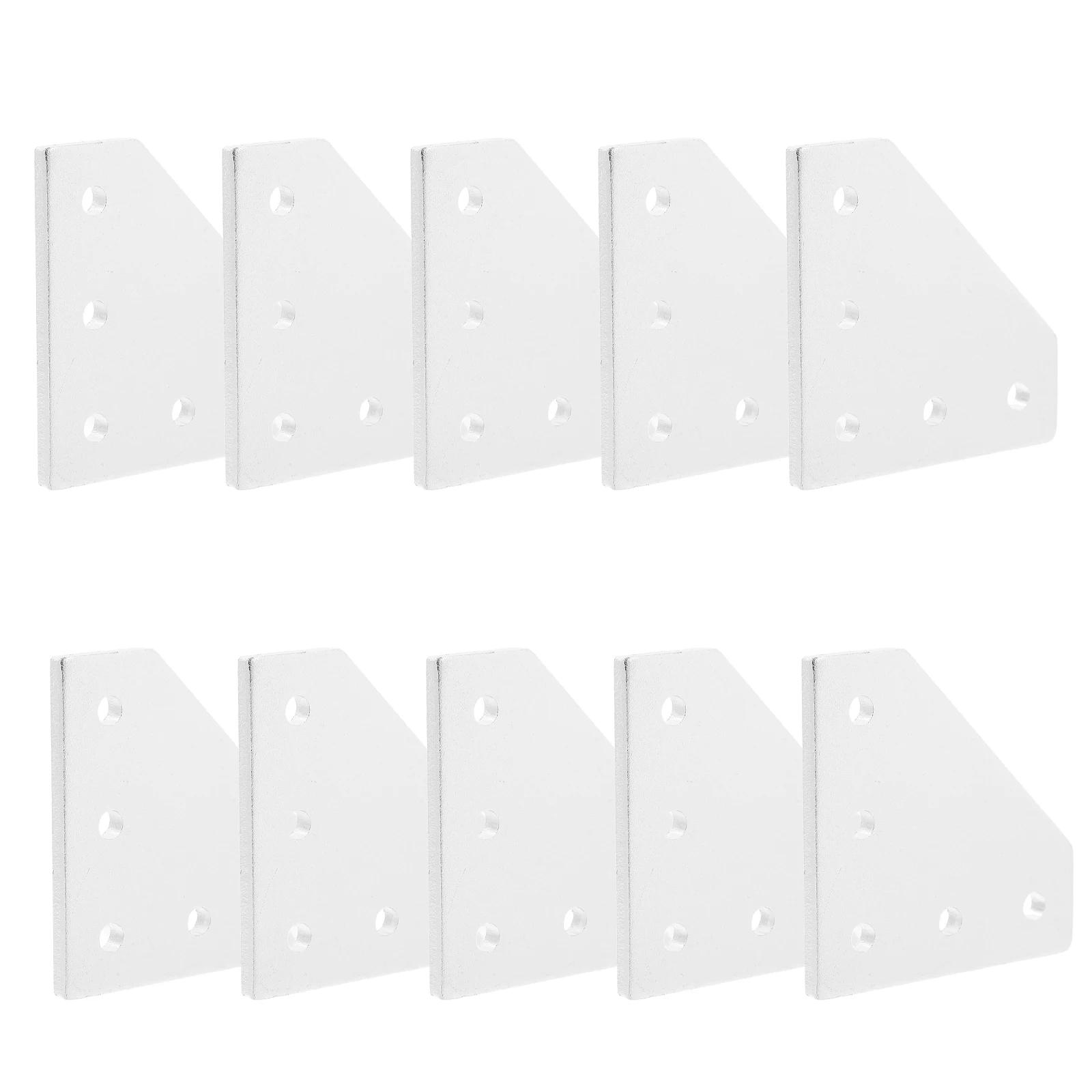 

10 Pcs Aluminum Profile Connecting Plates Joint Board Corner Extrusion Connectors Bracket Screw Profiles Brackets Furniture