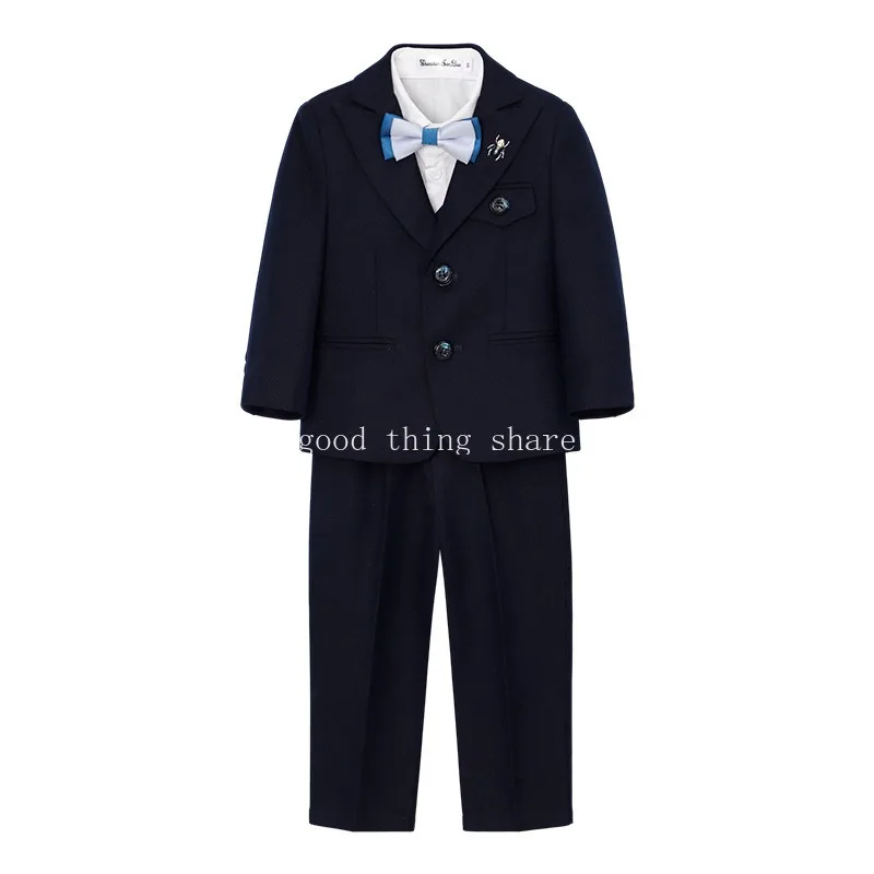 Children's Business Suit Dresses of Bride Fellow Kids Boy's Speech Chorus Host Costume for Piano Performance