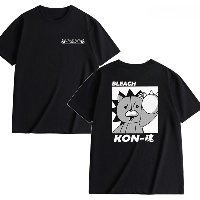 New Summer Anime Bleach Ichigo Kurosaki Protect Atrium Thirteen Team Graphic Printing High-end Luxury Both of Men and Women