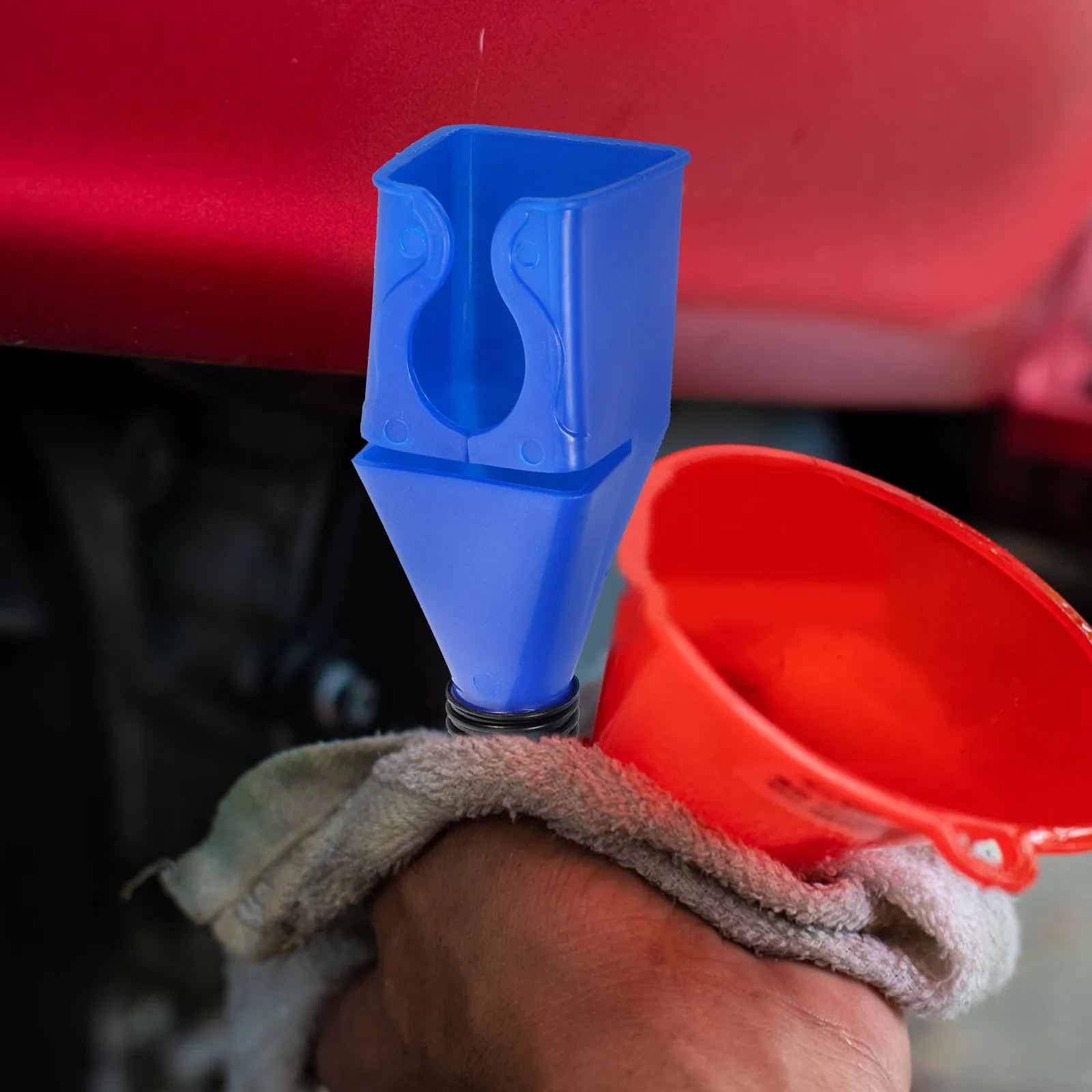 

8Pcs Automotive Funnels Flexible Hose Adjustable No Spill Design Multi Color Options Versatile Use Cars Motorcycles