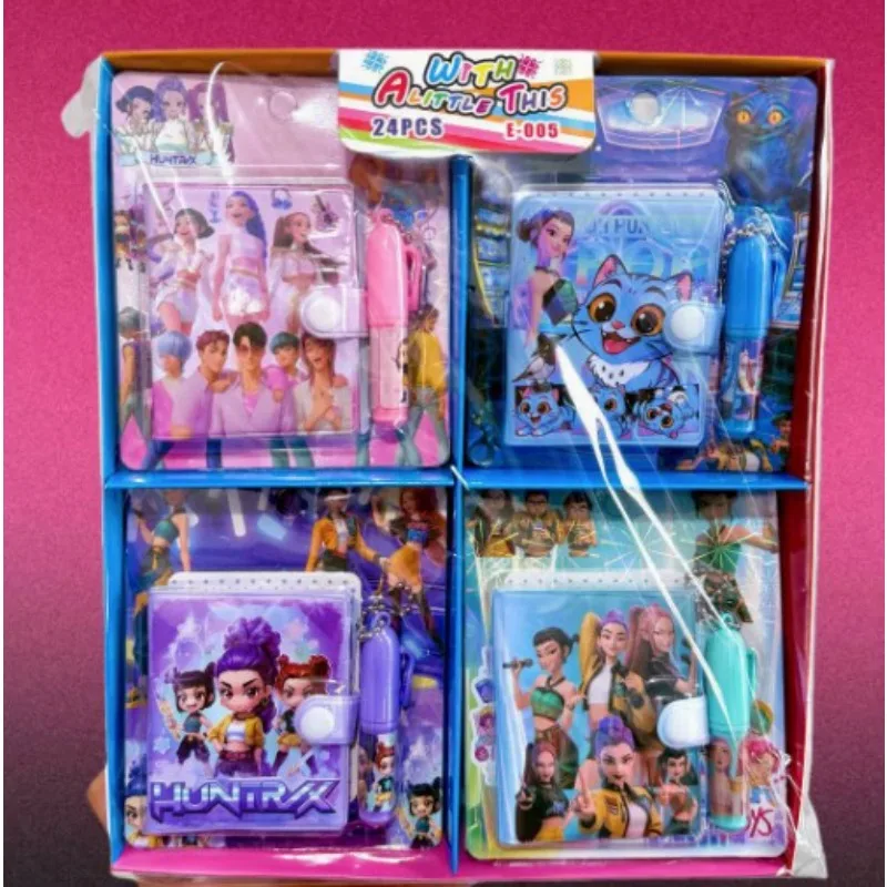 

KPOP Devil Hunter Girl Notebook Cartoon Stationery Set, Includes Notebook and Pen, Student Stationery Gift