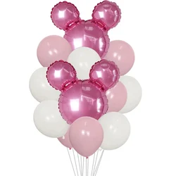 1set Pink Blue Foil Balloons Latex Balloon Baby Shower Birthday Party Decoration Kids Foil Balloon Air Globos Toy Supplies