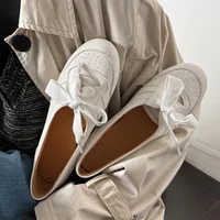 Women's Soft Ballet Flats Lace Up Bow Knot Slip On Loafers Comfortable Walking Round Toe Casual Shoes Spring Summer - Image 5