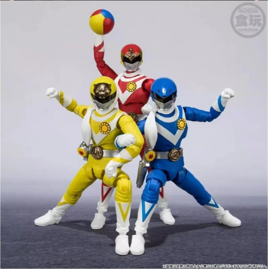 100% Original Bandai Shodo Super Taiyo Sentai Sun Vulcan Action Figures Anime Model Toys Pvc Gifts Figura In Stock