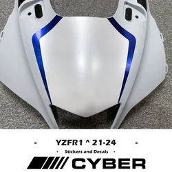 For YAMAHA YZF-R1 R1M 21 22 23 24 Fairing Shell Sticker Decal YZFR1 21-24 Motorcycle Head Shell Sticker Decal