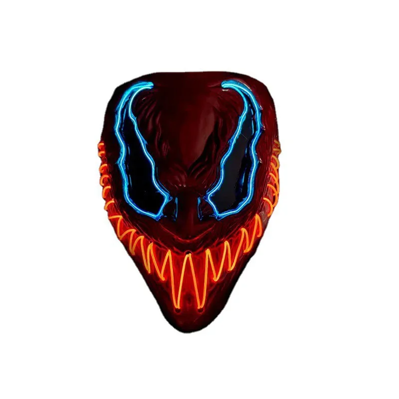 

Halloween Horror Poison LED Luminous Mask Ball Party Scary Dress up Mask cosplay Acting Prop